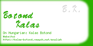 botond kalas business card